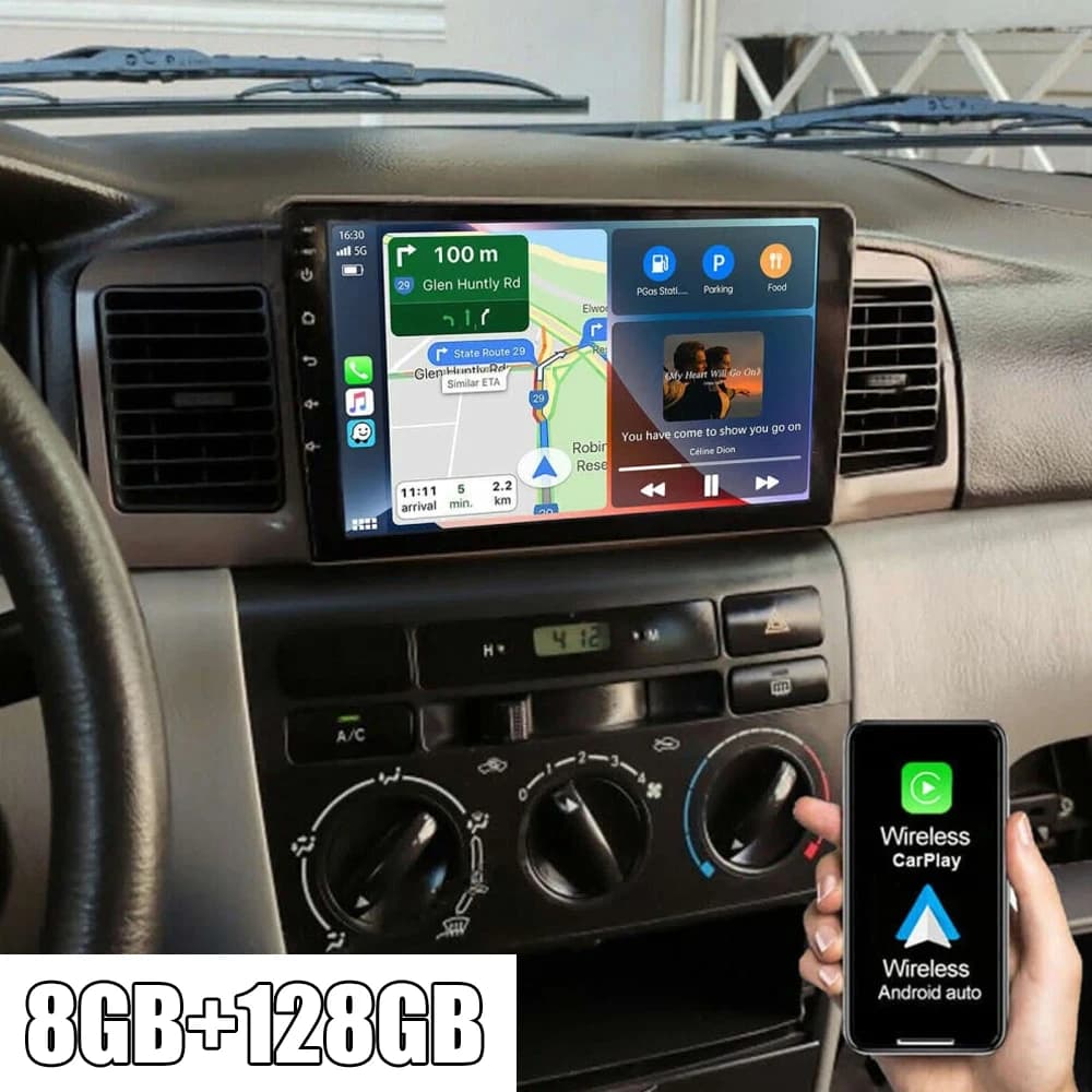 Android 15 Carplay Auto Per Toyota Corolla E120 E130 2000-2009 Autoradio GPS di Navigazione Stereo Multimedia Video Player DSP RDS