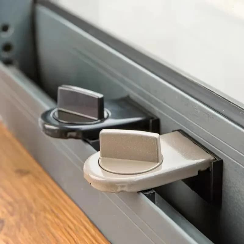 1/2PCS Sliding Sash Stopper Cabinet Security Door Lock Straps Anti-theft Lock Window Window Doors Sliding Door Lock Baby Children Safety