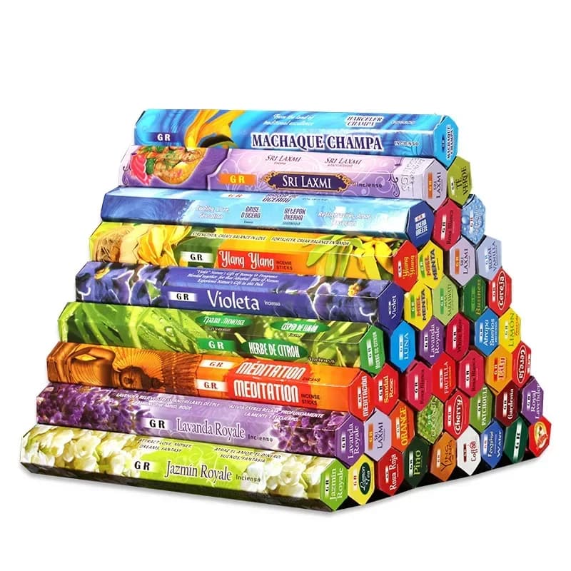 GR 20 Sticks Incenso Indiano CHENDAN Meditazione Lavanda Yoga Rosa Jazmin Linea Incenso Purificante Deodorizzazione Dell'aria Aromaterapia