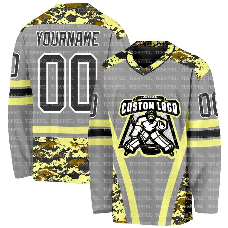 Custom Hockey T-shirt with Team Name and Logo, Vintage Style with Flamed Flames, Colored Graffiti, Unisex Casual Harajuku AX21