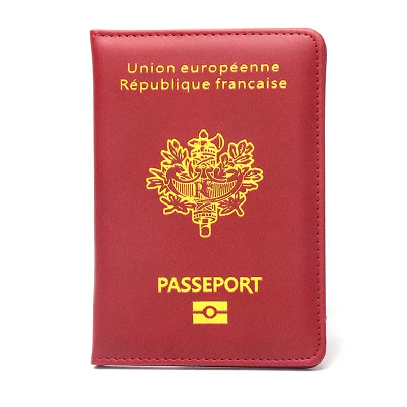 Travel Essentials Copertina per passaporto francese Copertina per passaporto francese Porta passaporto per libro da viaggio personalizzato