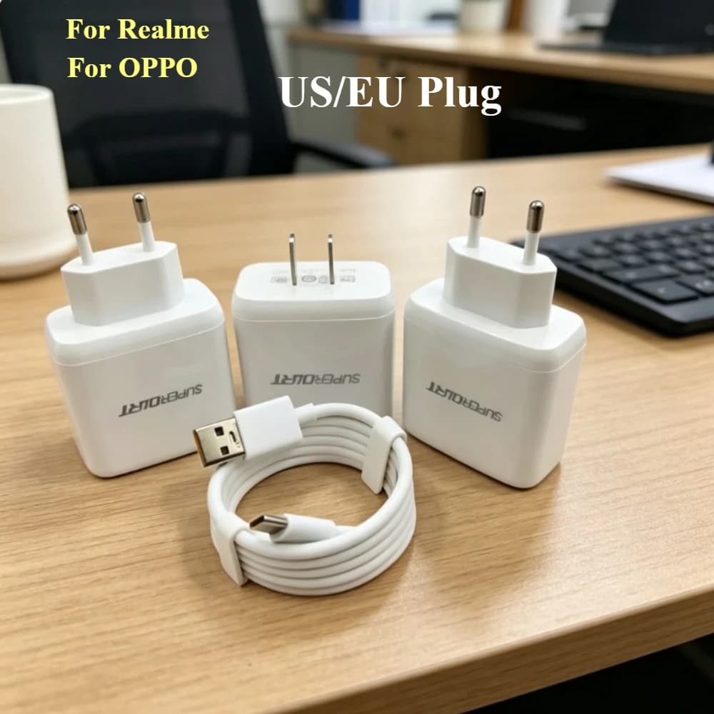 Official 65W SuperDart Charger Power Adapter For Realme 10 Pro Plus GT Neo2T GT2 Q5 9 Pro 8 7 65W Super Dart