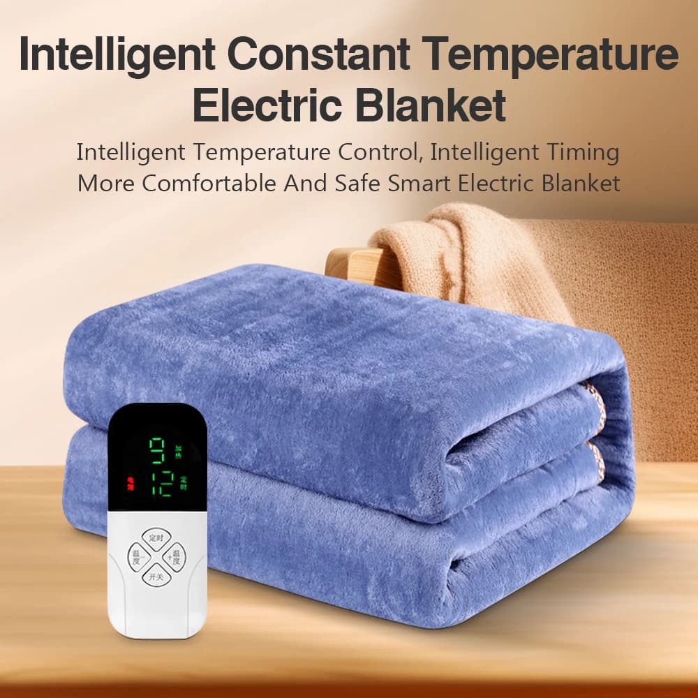 220V Electric Blanket Heating Level Heated Travel Blanket for Car Outdoor Traveling Camping Pad 80x150cm/90x180cm/120x180cm