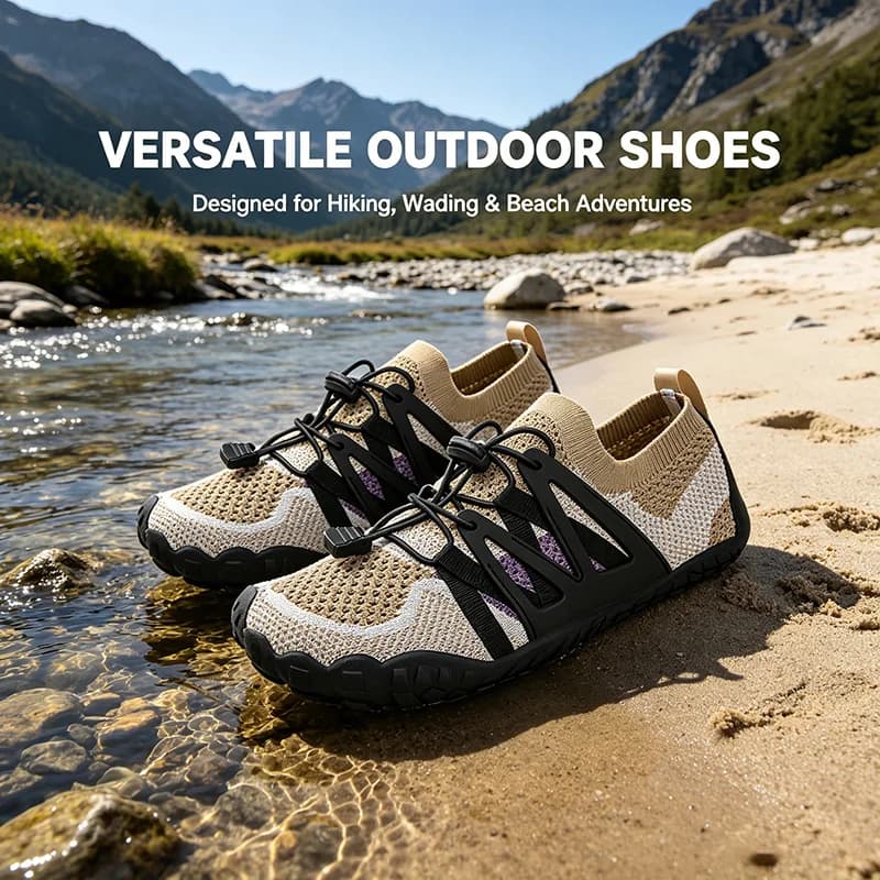 Unisex Aqua Shoes Men Women Hiking Water Shoes Quick Dry Grip Sole Breathable Lightweight Outdoor Trail Trekking Wading Beach