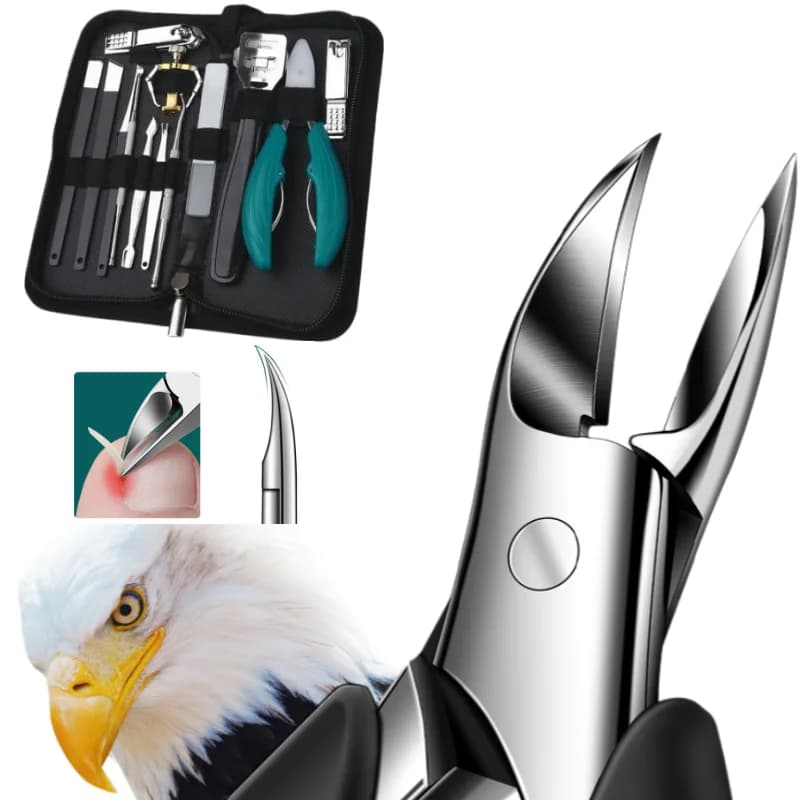 Set Tagliaunghie Professionale: Strumenti di Bellezza Pratici, Forbici per Unghie Incarnite, Tronchesino per Cuticole, Strumento per Manicure e Pedicure