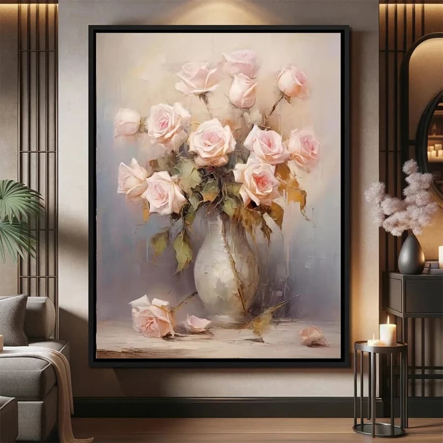 Diamond Embroidery Picture Kit New European Art Flower Vase Diamond Painting Full Drill Mosaic Cross Stitch Wall Art