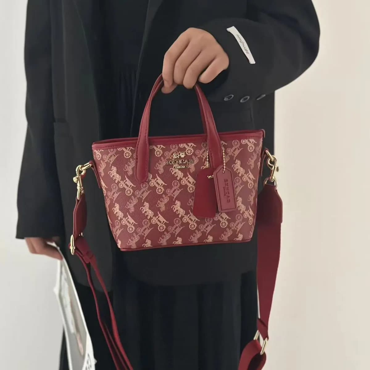 Eleganti Borse Fasciatoio Monocolore Stile Parigino per Donna, Borsa Tote Casual di Alta Gamma, Semplice Borsa a Tracolla, Borsa Messenger di Lusso di Marca