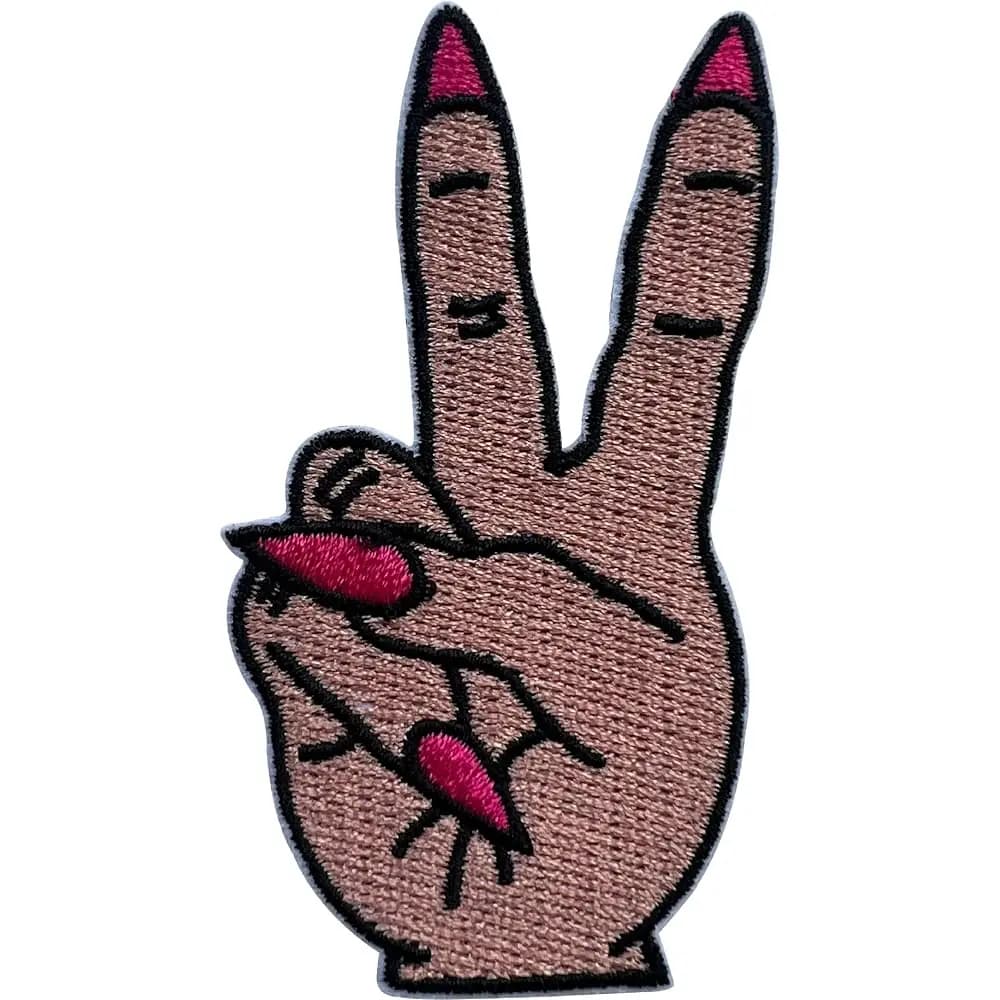 Patch per unghie rosa shocking, taglia 3, patch da cucire, patch con simboli per vestiti, jeans, zaini, cappelli, patch applicabili, ricami