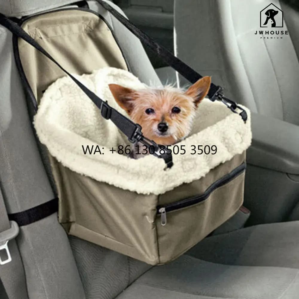 Borsa da Viaggio per Cani 3-in-1 di Lusso e alla Moda, Trasportino per Cuccioli, Sedile Auto per Animali Domestici