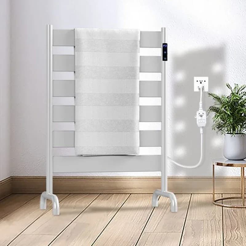 Electric Towel Rack Digital Display Towels Drying Racks Multifunctional Aluminum Alloy Towel Bars Home Bathroom Towels Shelf