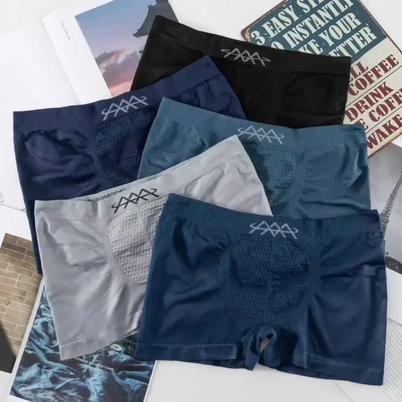Men's Summer Elastic Waist Intimo Men's Cycling Boxer Breathable Mutande Solid Comfortable Men's Mtb Fox Shorts