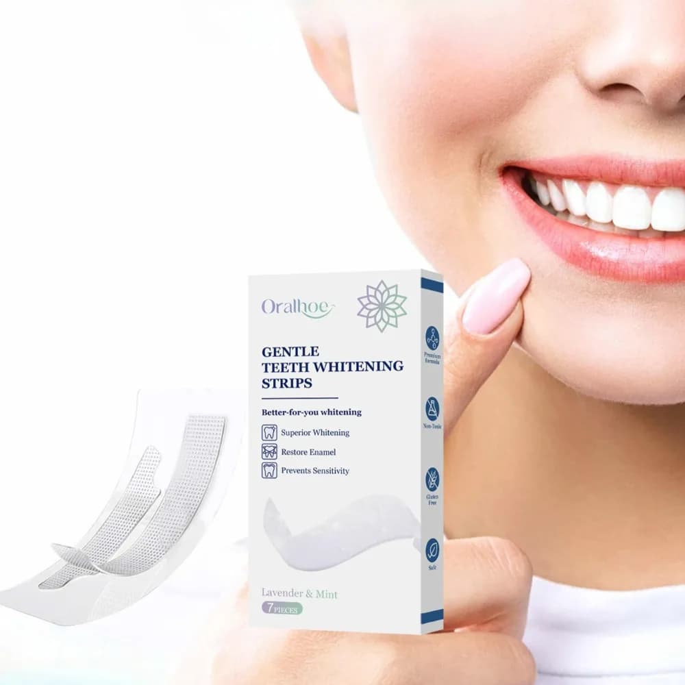 7 pcs/box Tooth Whitening Denti Strips Safe Dry Removal Deep Cleansing Yellow Tooths and Dirty Hygiene Oral Blanqueador Dentale