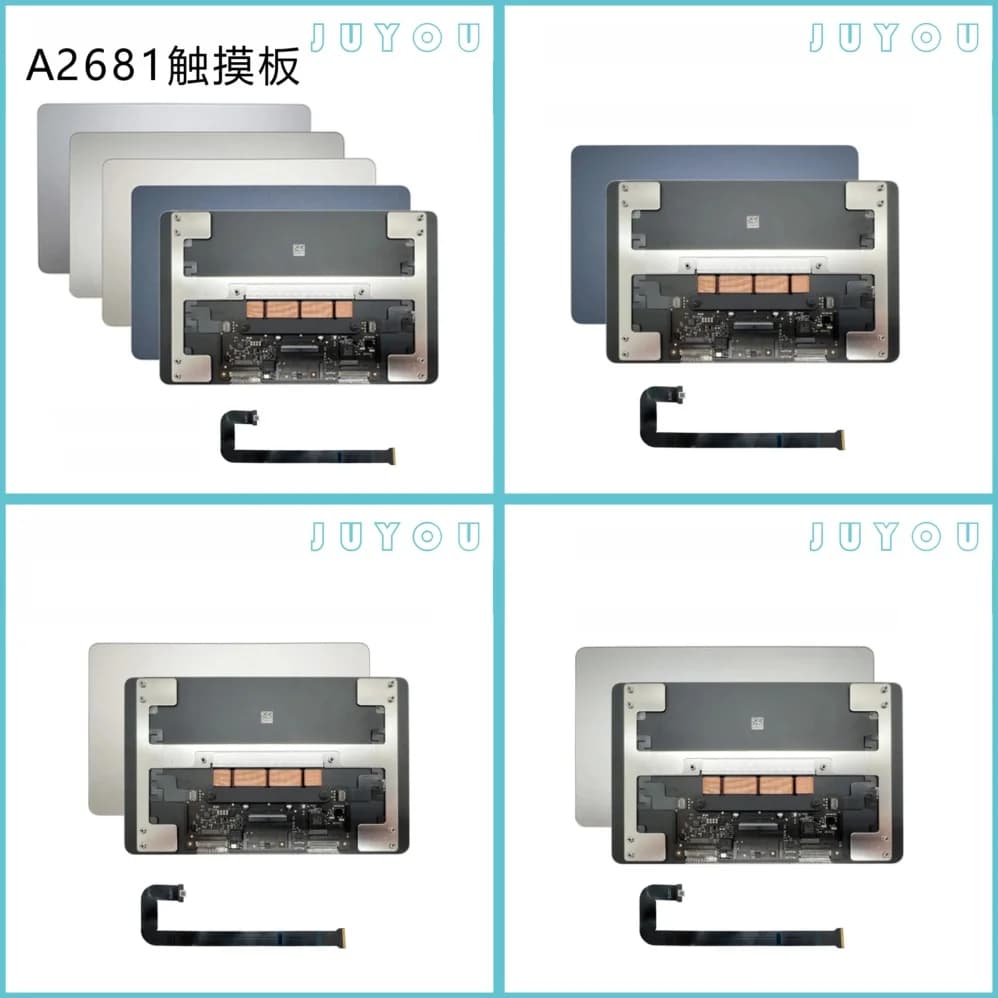 Touchpad di Ricambio per MacBook Air A2681 2022, Assemblaggio Trackpad con Cavo Flessibile Compatibile con MacBook Air M2 A2681