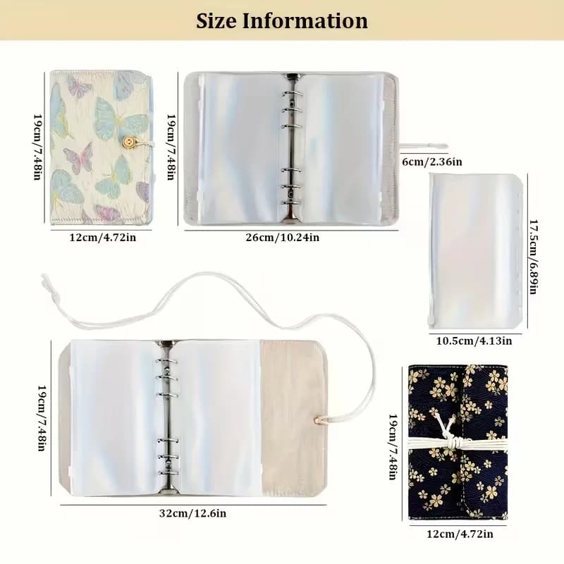 Nuovo Porta Aghi Circolari Multiuso con 12 Tasche in PVC, Custodia Portatile per Uncinetti, Aghi e Accessori