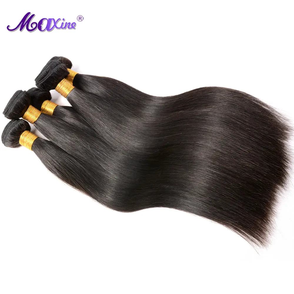 30 32 inch smooth human hair fabric fasci 100% raw Indian human hair extensions Remy 3 4 hair bundles