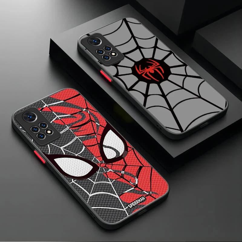 Cover per Telefono Marvel Spider-Man in PC Rigido Opaco per Xiaomi Redmi Note 15 14 13 12 11 10 9 Pro Plus 4G 5G 12S 11S 10S 9S