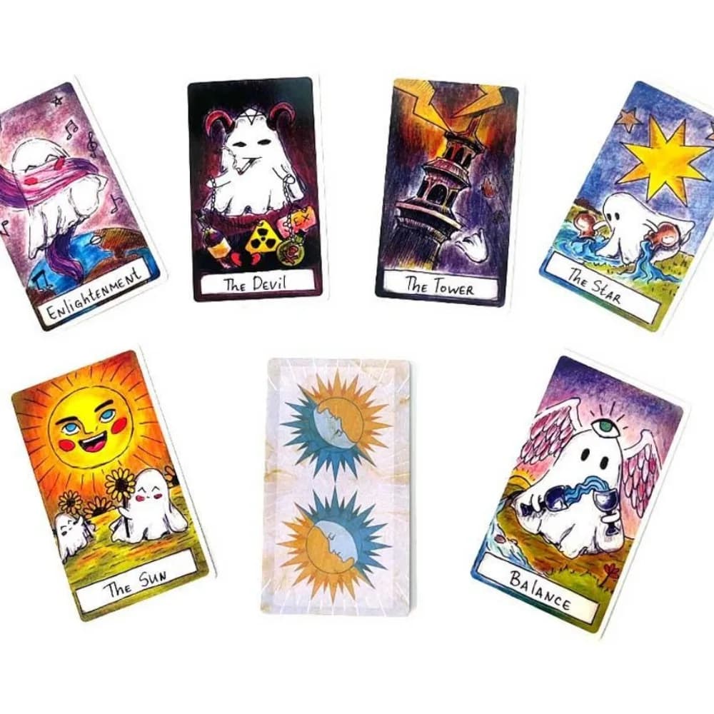 Simpatico tarocchi fantasma 12x7 cm Giochi di carte manuali in carta
