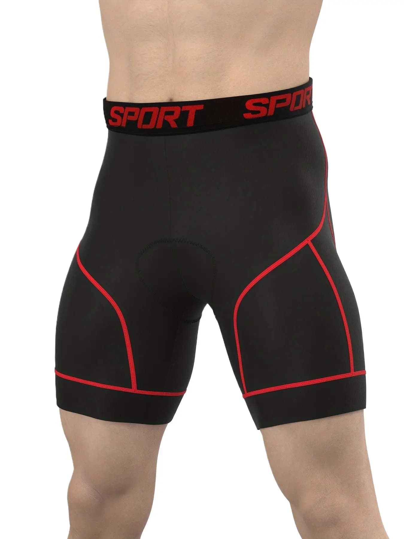 Men's Breathable Mesh Cycling Shorts with Silicone Padding for Mountain Biking, Plus Size