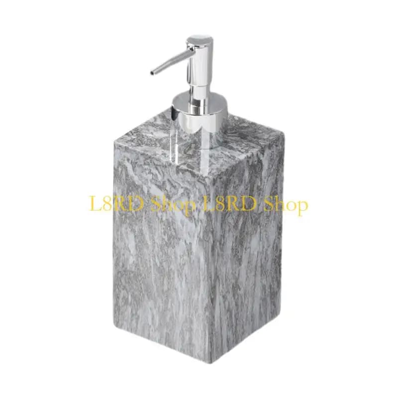 L8RD Dispenser sapone con struttura in marmo con pompa Dispenser sapone per doccia Accessori da bagno per cucina
