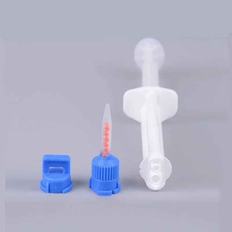 Gel per siringa orale a doppia canna 2.5ml/5ml Sbiancamento dei denti dentale Testa di miscelazione Gel sbiancante per bellezza dei denti Materiali dentali