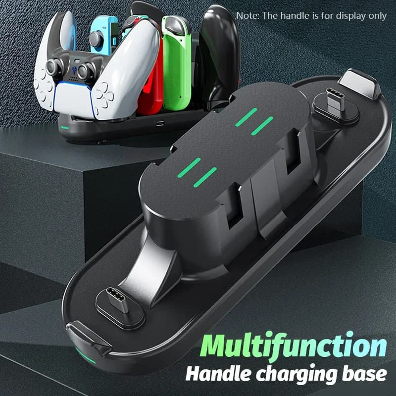 Stazione dock di ricarica per controller universale USB tipo C sei in uno per PS5 Xbox Series X per accessori Nintend Switch