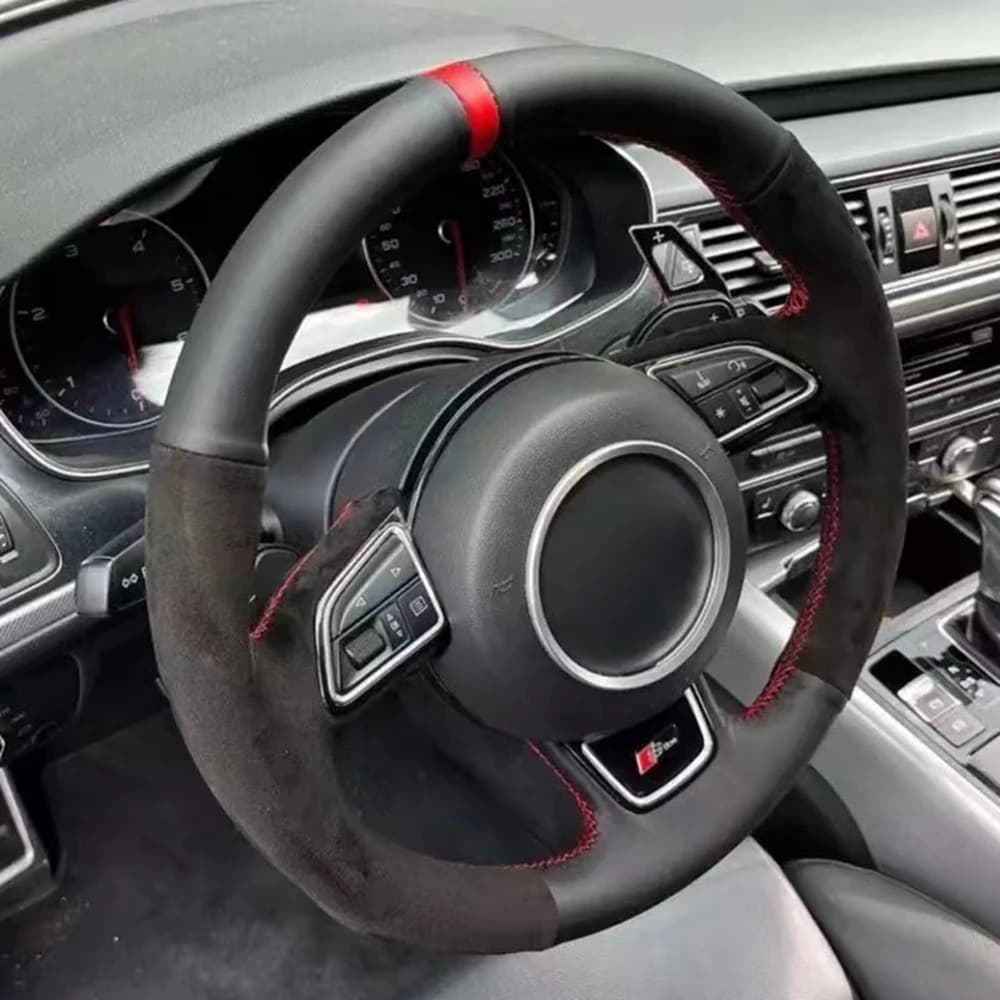 Wheelchair for Audi A5 2013-2017 A6 S6 2012-2018 Allroad S8 2013-2018 black suede anti-slip leather