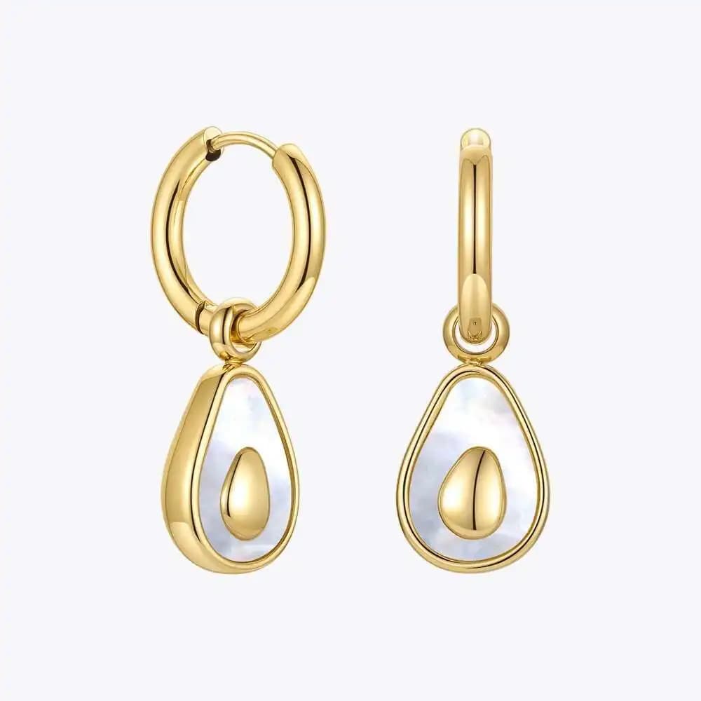 ENFASHION Orecchini pendenti con avocado per le donne Orecchini con frutta color oro Gioielli di moda 2021 Regali in acciaio inossidabile Kolczyki E 211314