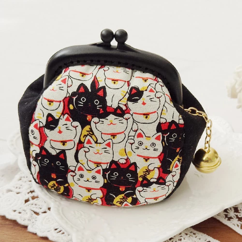 DIY Cute Coin Pouch Bag Kiss-lock Change Purse Wallet For Lipstick Mobile Phones