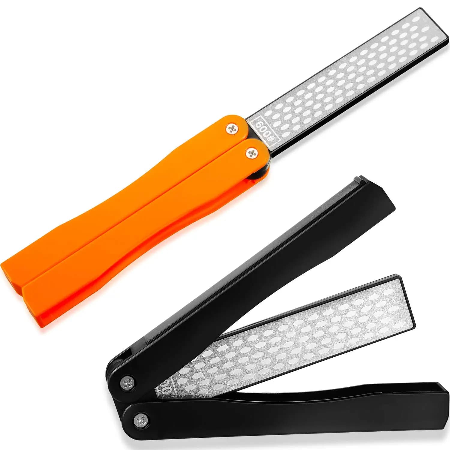Affilacoltelli in Diamante 400/600 Grit a Doppia Faccia per Forbici, Cesoie, Troncarami o Affilatura Lame, Pietra per Affilare da Giardino, Esterno, Campeggio