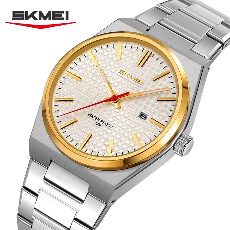 SKMEI 9396 Movimento Orologi al quarzo per uomo Donna Business Data Orologi da polso Moda Orologio impermeabile Reloj Hombre Casual Semplice