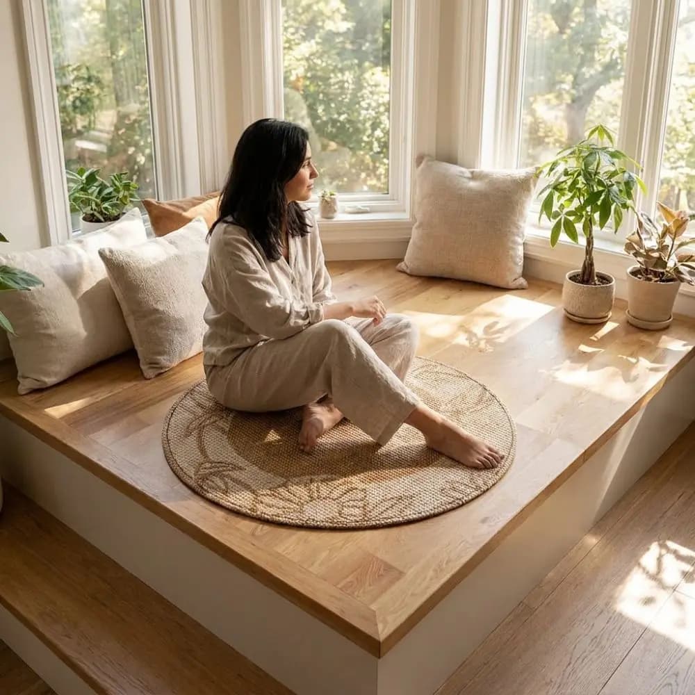 Universal Thick Soft Round Seat Cushion Breathable Anti Slip Meditation Cushion Handmade Woven Non-Slip Cushion Summer