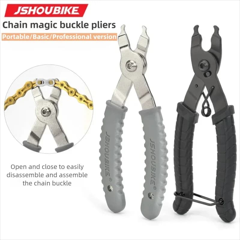 JSHOUIKE MTB/Bicicletta da strada Pinza per fibbia a catena Pinza per calibro per bici a sgancio rapido Magic Link Pinze per catena portatili/durabili