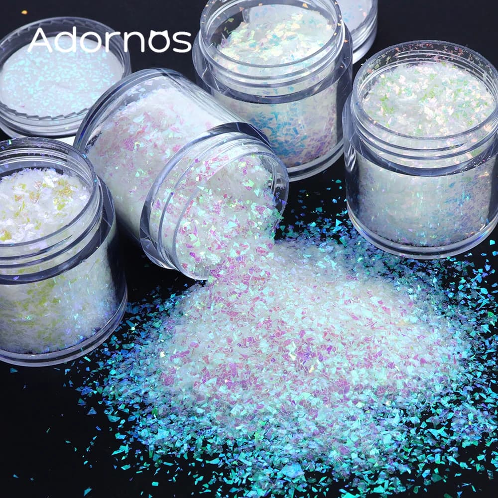 4pcs Irregular Fragment Resin Filling Glitter Aurora Epoxy Resin Decor AB Mermaid Powder Sequin Handcrafts Accessories Materials