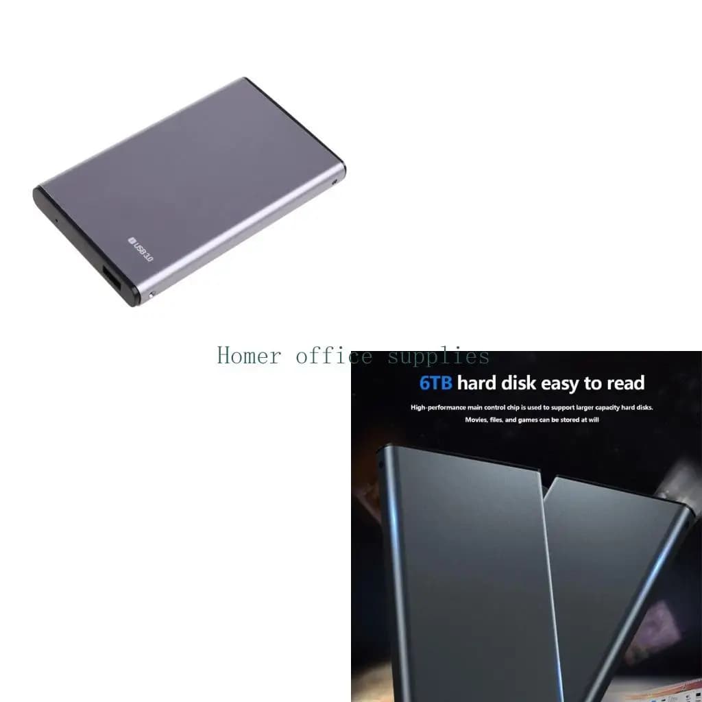 Disco rigido esterno portatile sottile K43B da 2,5'' per custodia HDD USB per desktop laptop Chromebook