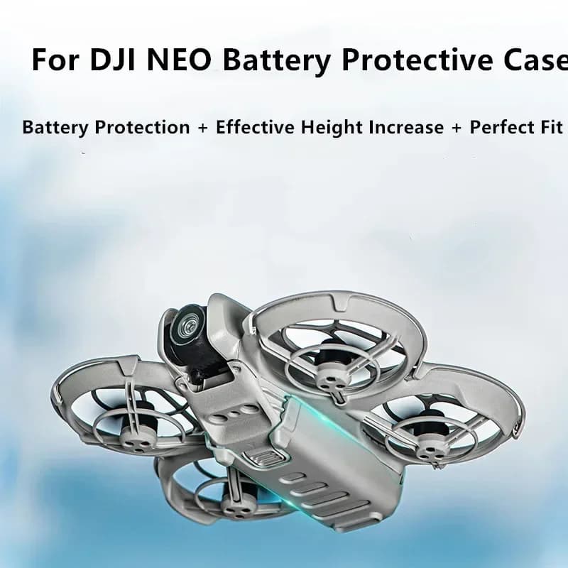 Copertura Protettiva per Batteria Drone a Sgancio Rapido, Custodia Anti-caduta con Staffa Rialzata e Carrello di Atterraggio per Accessori DJI NEO