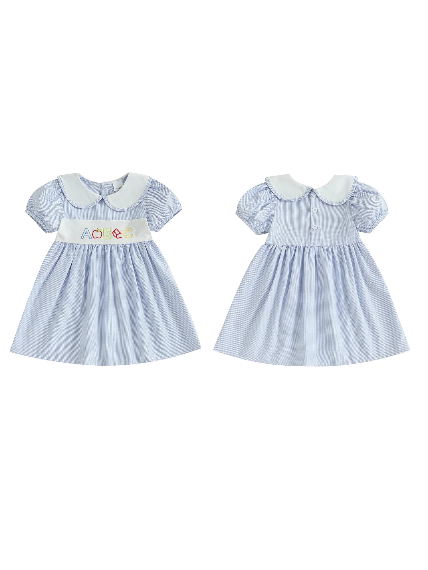 Abito da bambina senza maniche con stampa floreale, girocollo, a trapezio, abito casual estivo con dettaglio fiocco e orlo con volant