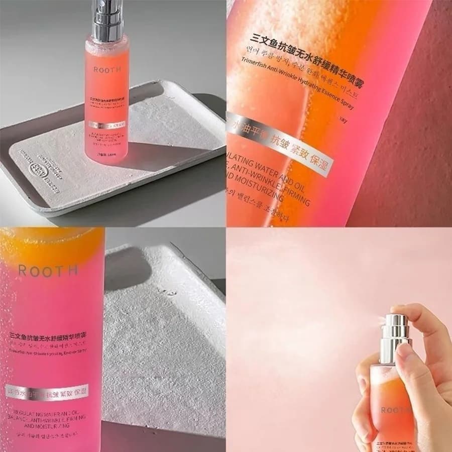 Hyaluronic Acid & Collagen Face Serum Spray Mist Moisturizes & Tones Skin, Anti-Aging, 95% Natural Ingredients, All Skin Types