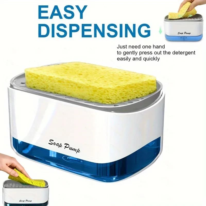 Dispenser di sapone liquido detersivo da cucina dispenser di piatti di sapone di grande capacità accessori da cucina lavello piatto schiuma apparecchio casa
