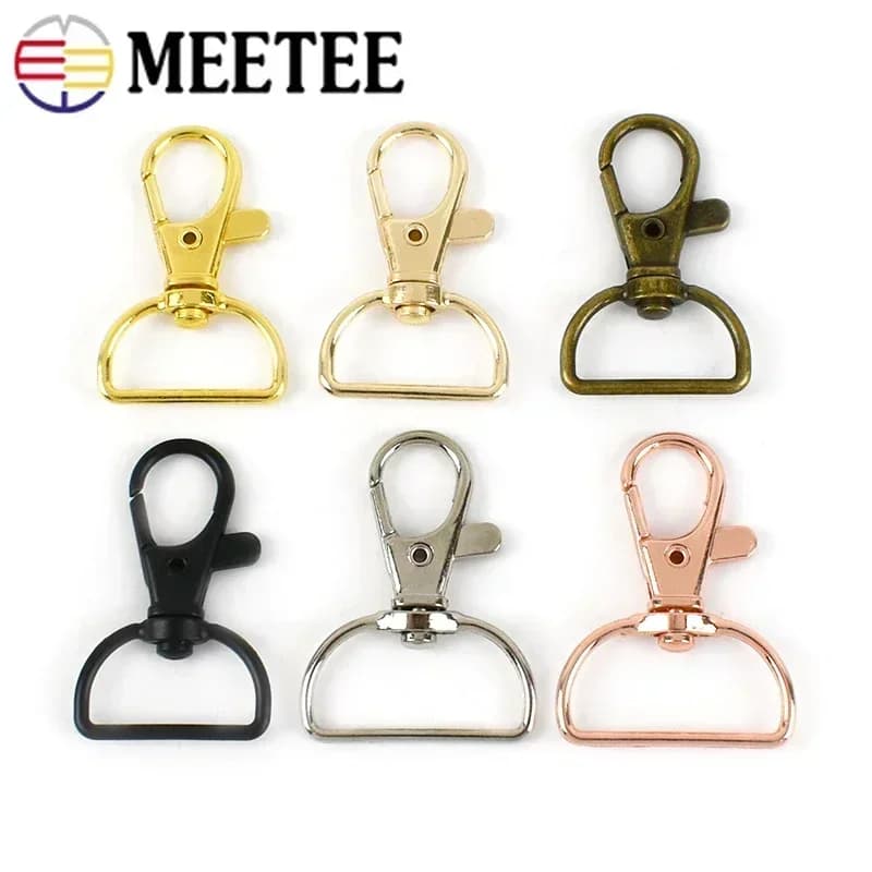20/50 Pz 20/25mm Fibbie per aragosta in metallo Snap Clip Catenacci Girevole Trigger Moschettone Ganci Borsa Tessitura Cinghia Vestiti Accessori FAI DA TE