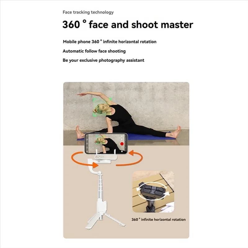 T82C Vendita Calda-Hohem Isteady Q Stabilizzatore Gimbal Palmare Telefono Selfie Stick Asta di Prolunga Treppiede Regolabile Con Telecomando