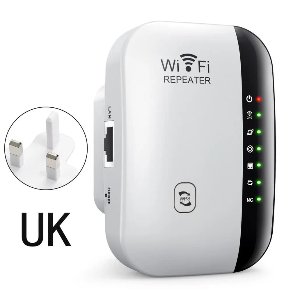Estensore di portata WiFi 300Mbps 4/7 luci 802.11bgn Ripetitore di segnale WiFi Wireless US/EU/AU/UK Router extender Ethernet Ufficio