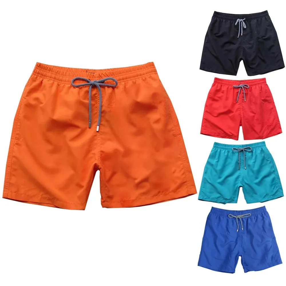 High quality men's magic swimsuits change color reactive surf shorts in embroidered water Beach Surf Swim Mesh Trunks