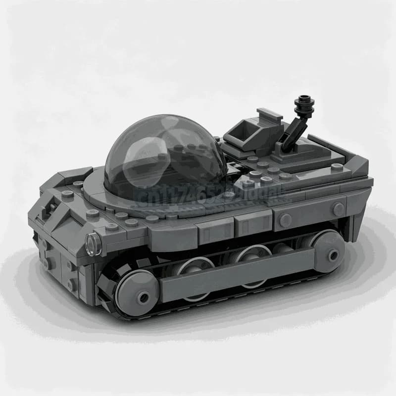 207PCS Sci-Fi Resistance APC MOC Vehicle Model Custom Puzzle DIY Assembly Building Blocks Creative Educational Toy Popular Gift
