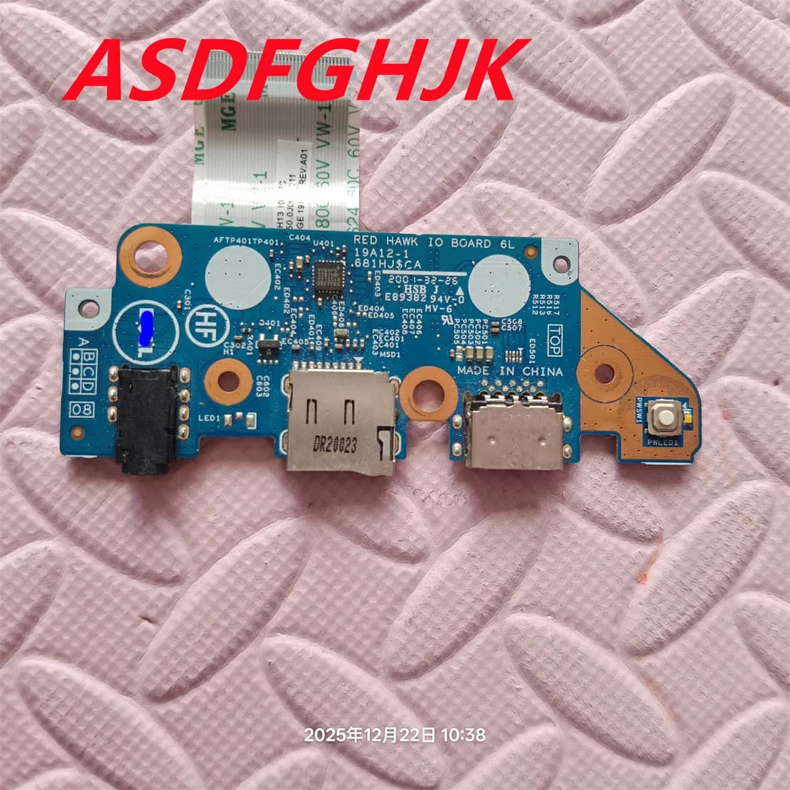 IO Late Circuit Board for Laptop with Cable for DELL Latitude 3310 2-in-1 19A12-1 0YN0F7 YN0F7 19A12-1 TESTATA OK