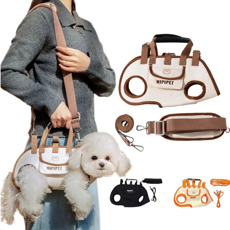 Zaino da viaggio per animali ventilato Borsa da viaggio per esterni per gatti Cani Maniglie leggere per tracolla regolabili per l'escursionismo quotidiano