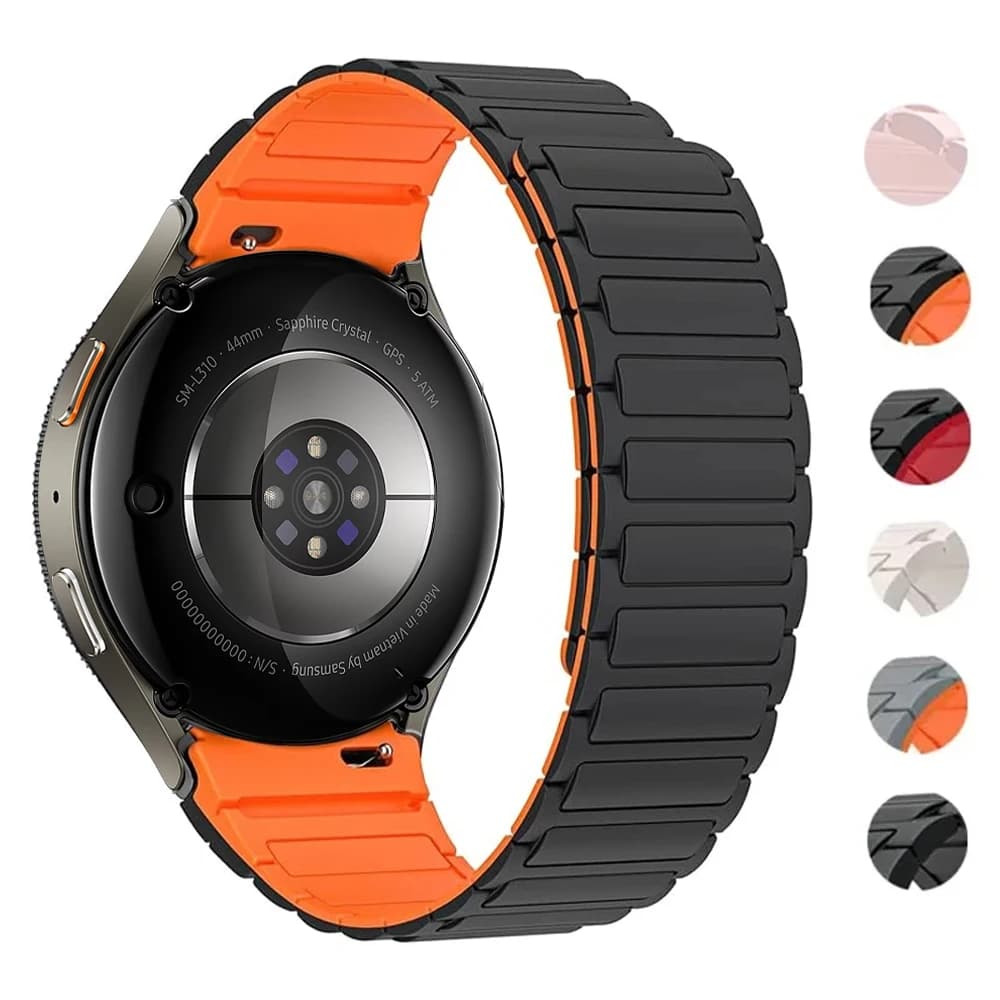 Samsung Galaxy Watch 6 classic 7 5 Pro 4 44mm 40mm 45mm Empty Spaces Bracelet Magnetic Silicone Bracelet Correa Galaxy Watch 6 Strap