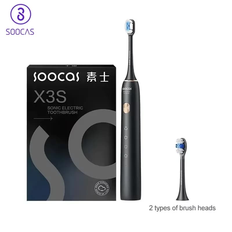 SOOCAS X3S Adult Sonic Electric Toothbrush Smart IPX8 Waterproof 180 days battery life Soft cloud ultrasound brush heads