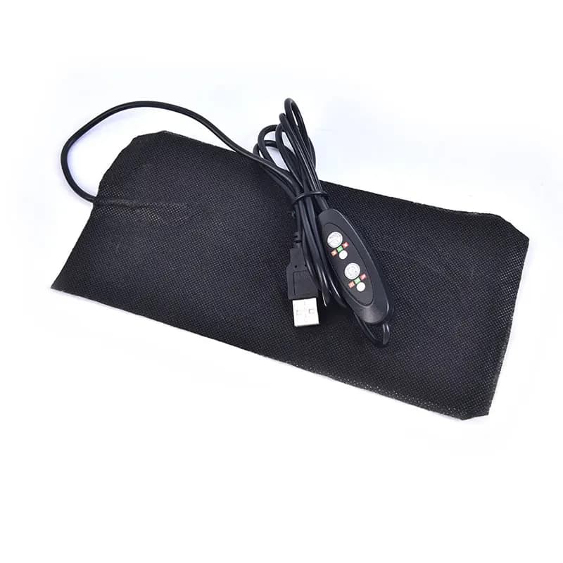 1PC Pad scaldino riscaldante USB sicuro per gilet di stoffa giacca scarpe calzini cuscinetti in pasta calda Pad riscaldante in fibra di carbonio a riscaldamento rapido