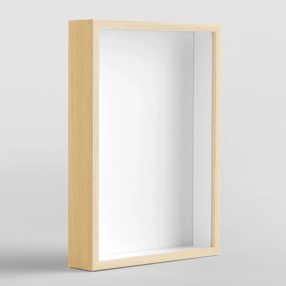 Cornice in legno fai da te per pittura, scatola espositiva per collezioni di foto, cornice per immagini, espositore in legno per fiori secchi, biglietti e lavoretti floreali