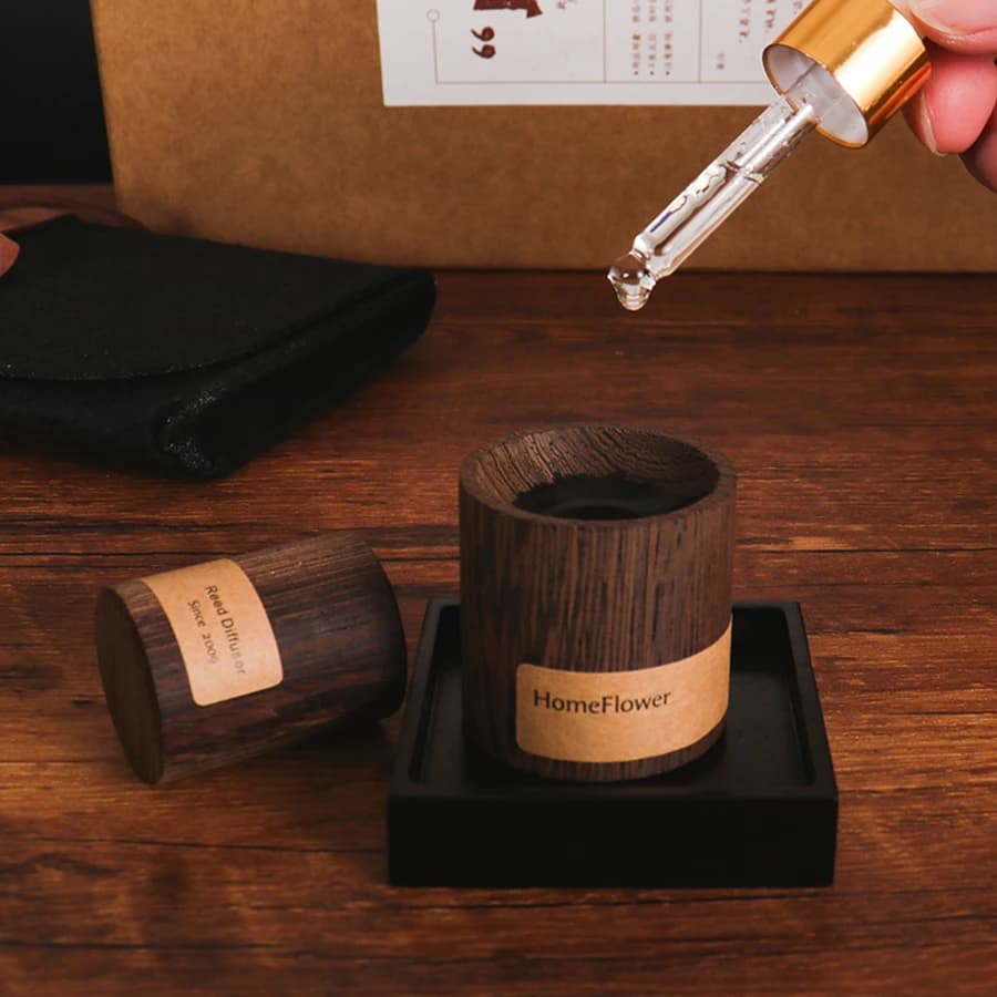 Diffuser of essential oils of black walnut, decompression of fragrances for interior, fresh air, perfume for the house, helps to sleep fresh